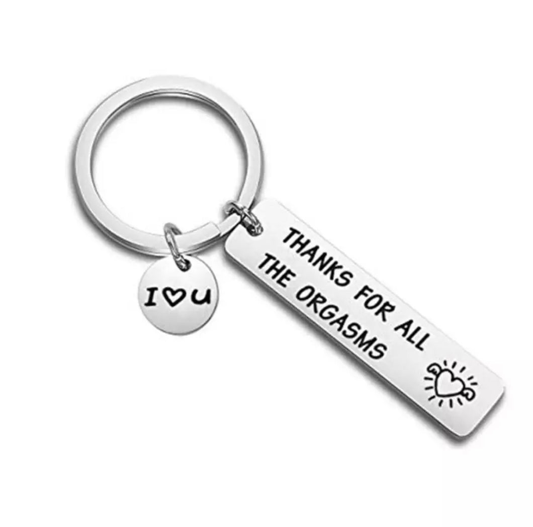 Funny Keychain for husband or wife or couple stainless steel