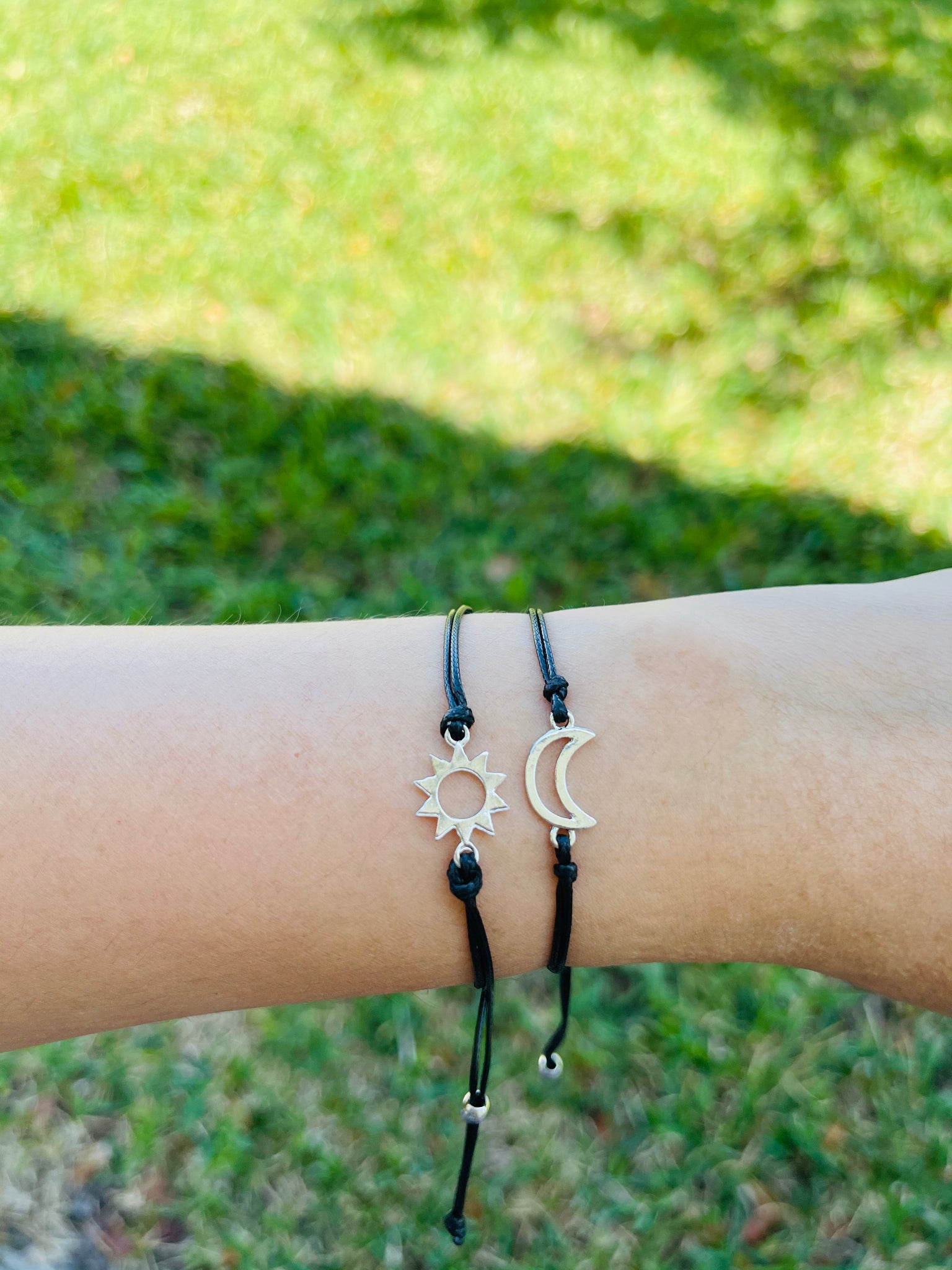 Moon Sun Bracelet with Clay Tassels by Abacus Row Handmade Jewelry | Abacus  Row | Handmade Jewelry