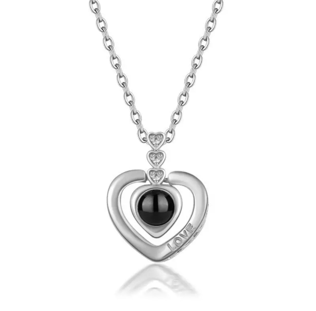 1PC Heart Necklace I love you in 100 languages - Walmart.com